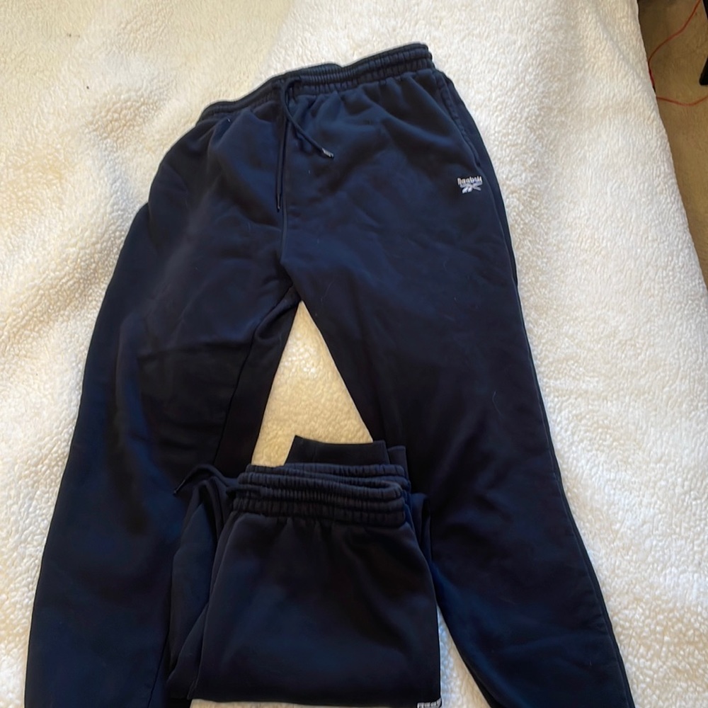 2 pairs of black Reebok joggers XL